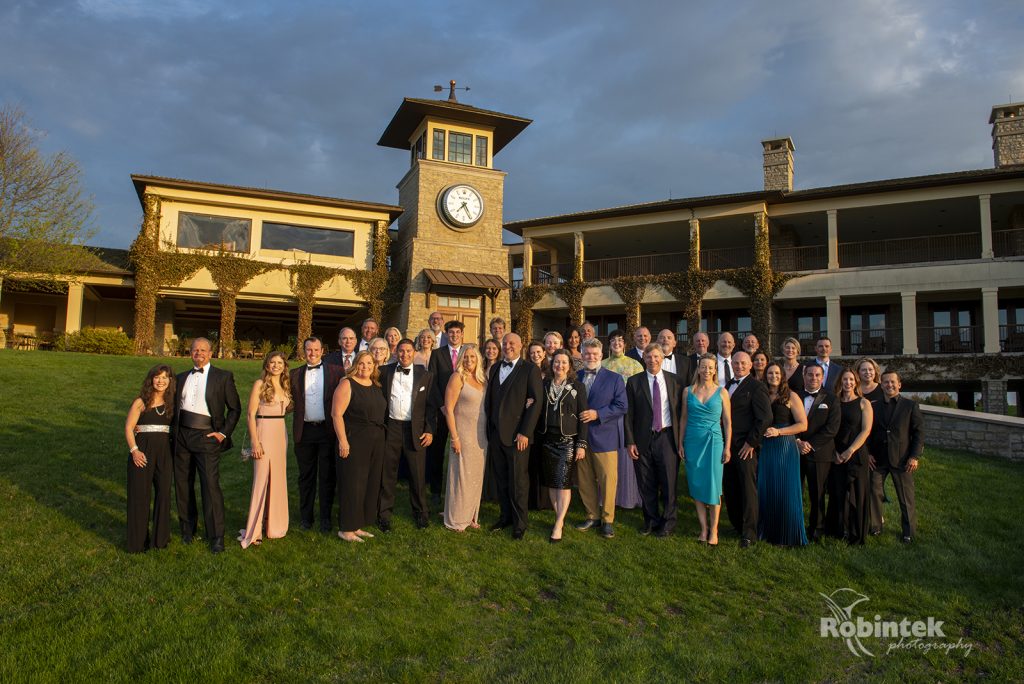 Group portrait for the City Club Ball on the Murfield Golf Course