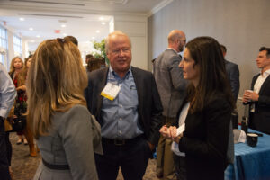 conversations during the Conway Center Expo