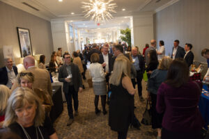 business people mingle during the Conway Center Expo