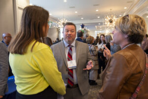 small group discussion during the Conway Center Expo