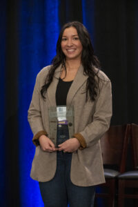 Award winner durin gthe event photography coverage for the Conway Family Business Awards 2023