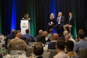 Panel speakers during the event photography coverage for the Conway Family Business Awards 2023