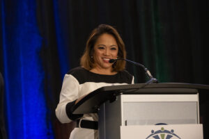 Speaker during the event photography coverage for the Conway Family Business Awards 2023