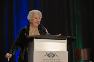 A speaker during the event photography coverage for the Conway Family Business Awards 2023