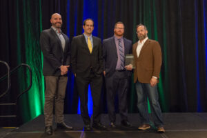 Robintek team receives their award during the 2023 Conway Family Business Awards