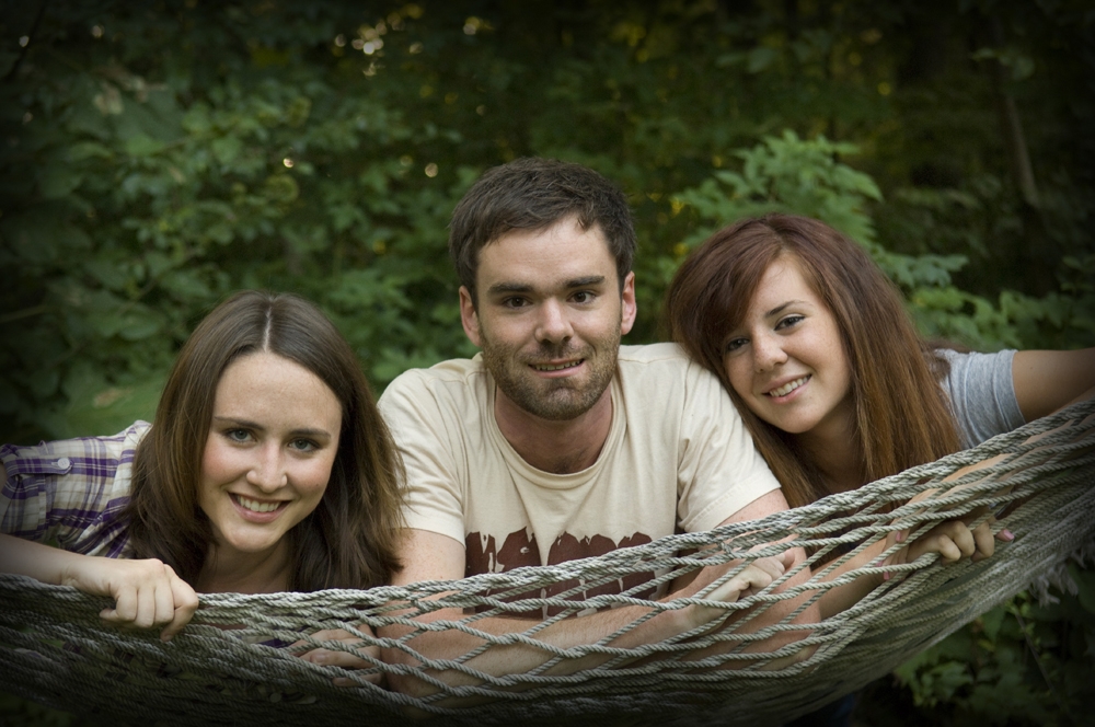 Family Photography - Siblings laying in a Hammock
