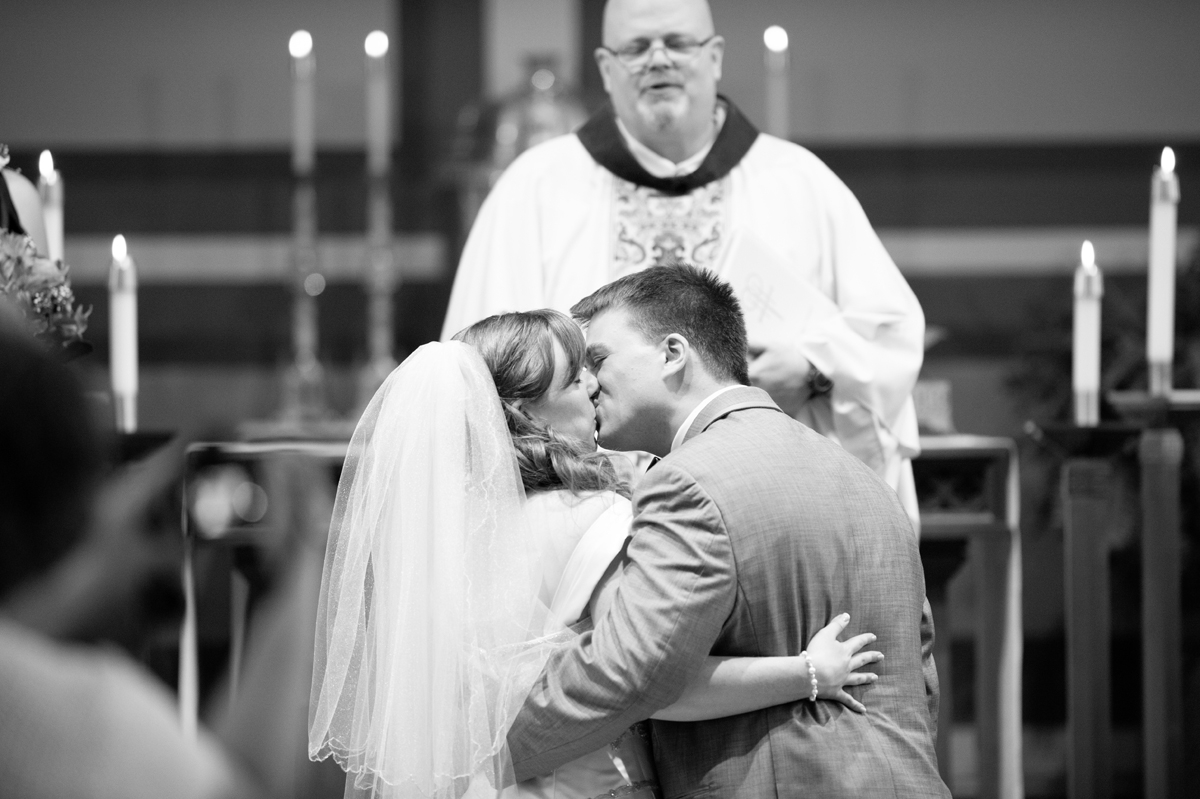 Wedding Photography - Ceremony First Kiss