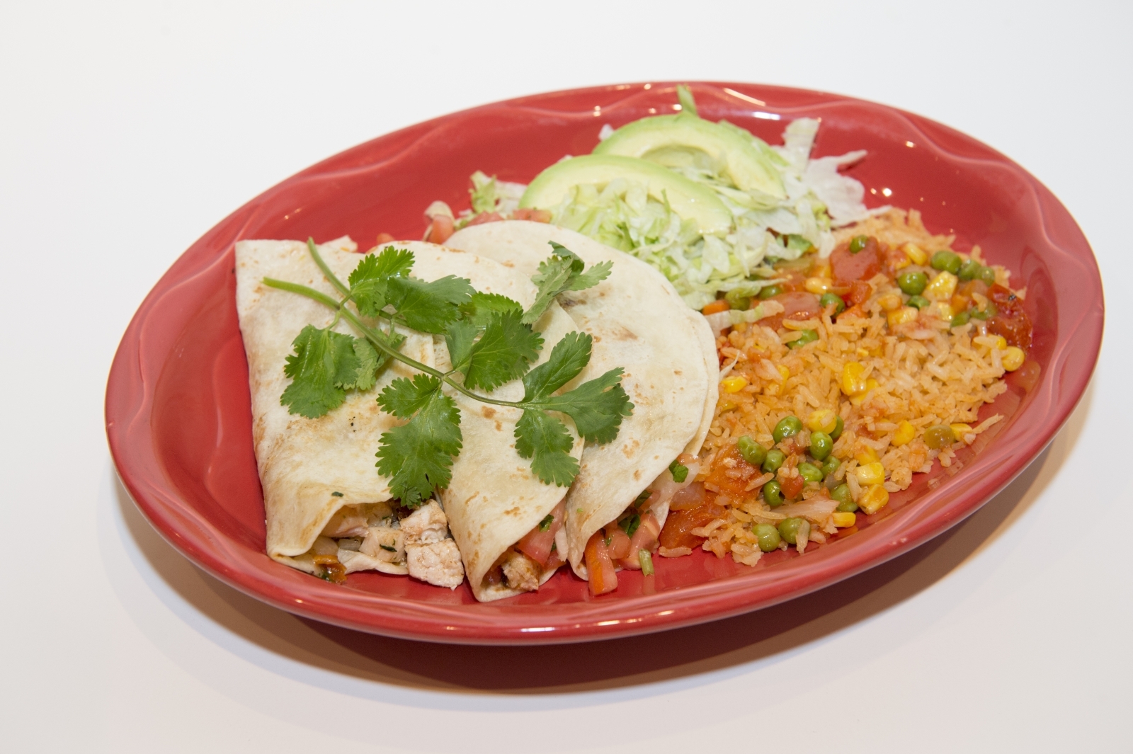 Columbus Ohio Restaurant and Food Photographer Senor Antonios - Chicken Tacos with Rice