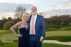 portrait for the City Club Ball couple on the Murfield Golf Course